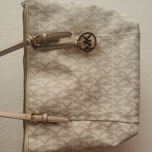 Cream/Tan Michael Kors Tote